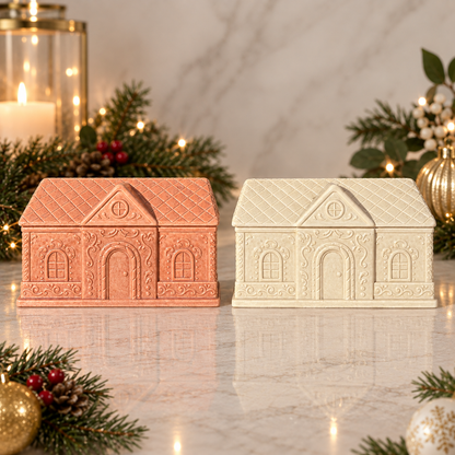 Kommer🎄: Soirée de Noël, soyalys i håndstøpt form